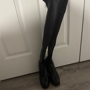 Zara Black Over the Knee Boots